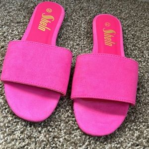 Pink Slide Sandals